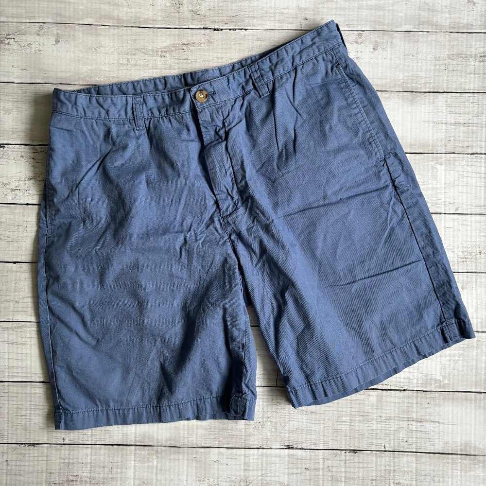 VINEYARD VINES Men's Club Short Blue Summer Flat Front 9-inch Shorts SIZE 36 EUC